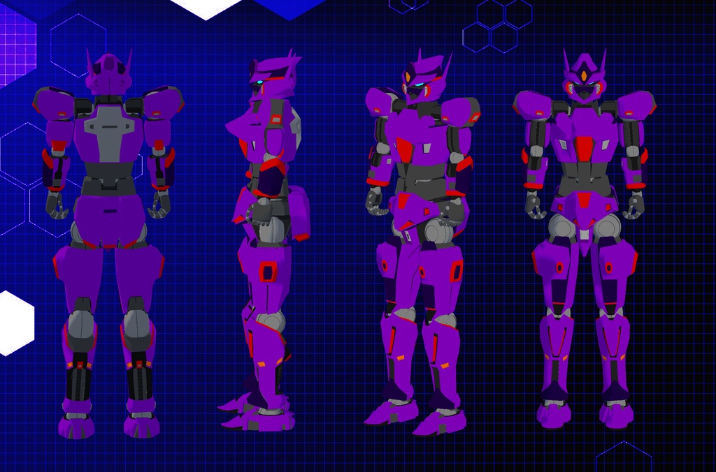 【3Dモデル】巨大ロボット バーチャルゴーレム-マリシ