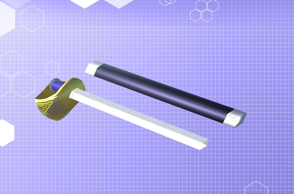 【3Dモデル】アゲハ蝶のレイピア