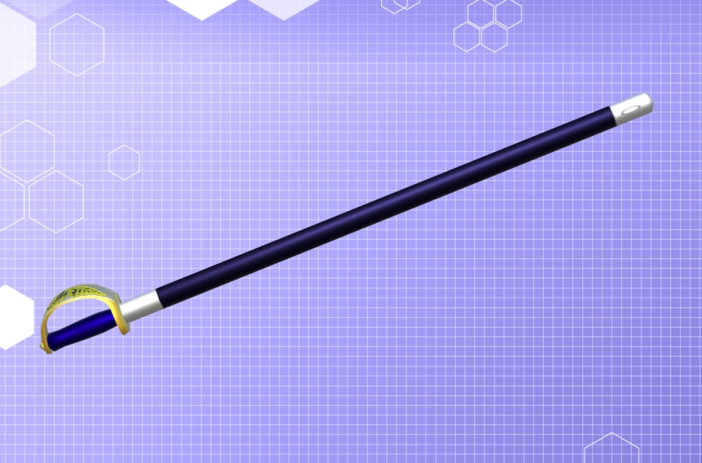 【3Dモデル】アゲハ蝶のレイピア