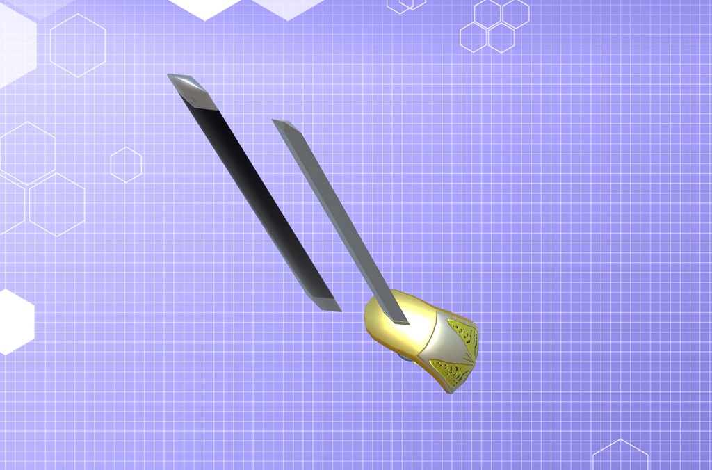 【3Dモデル】アゲハ蝶のレイピア