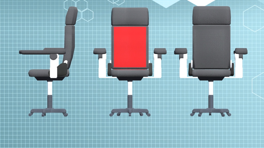 【3Dモデル】ゲーミングチェア