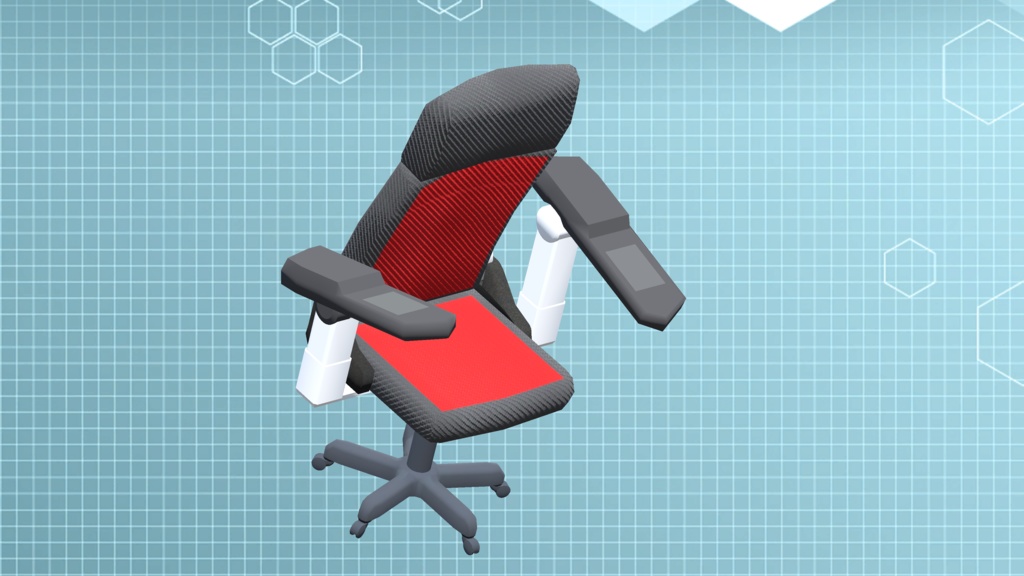 【3Dモデル】ゲーミングチェア