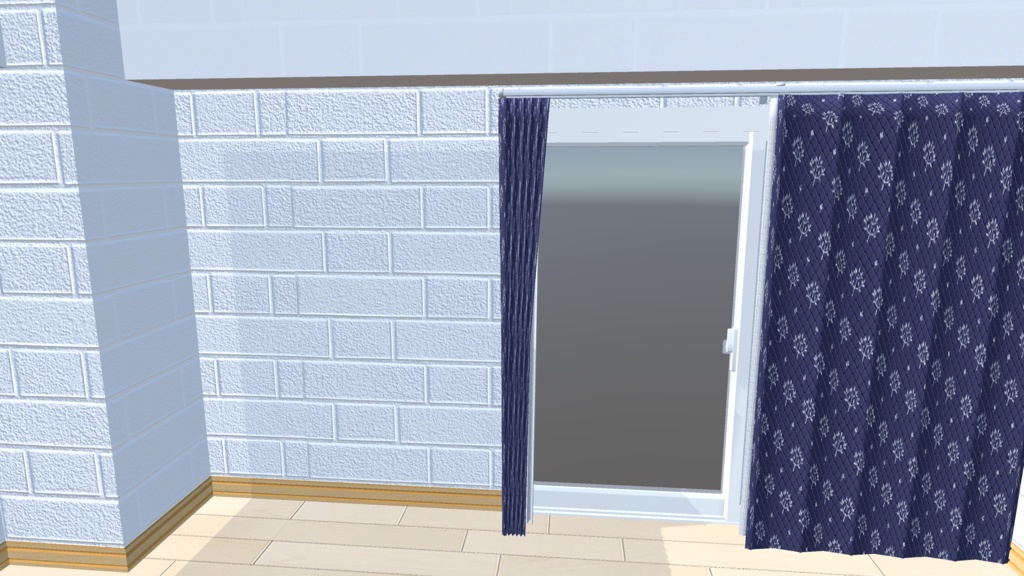 【3Dモデル】ワンルーム空室