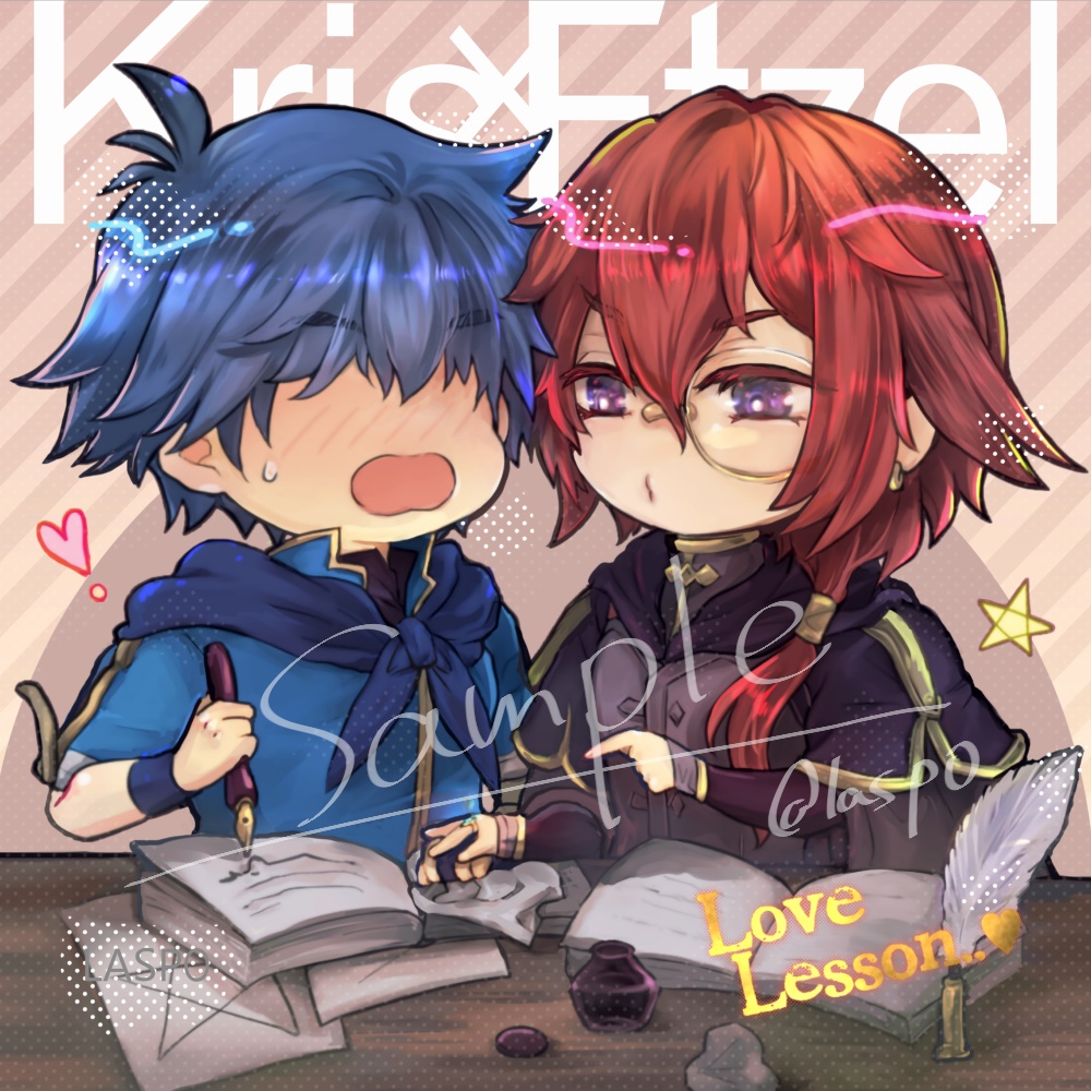 メガネふき(クリス男×エッツェル)