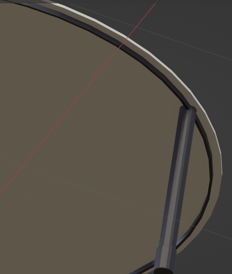 【商用可】丸テーブル(クリスタ素材)(モデルファイル)