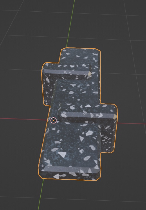 【商用可】石造りベンチ(FBXファイル)(クリスタ素材)