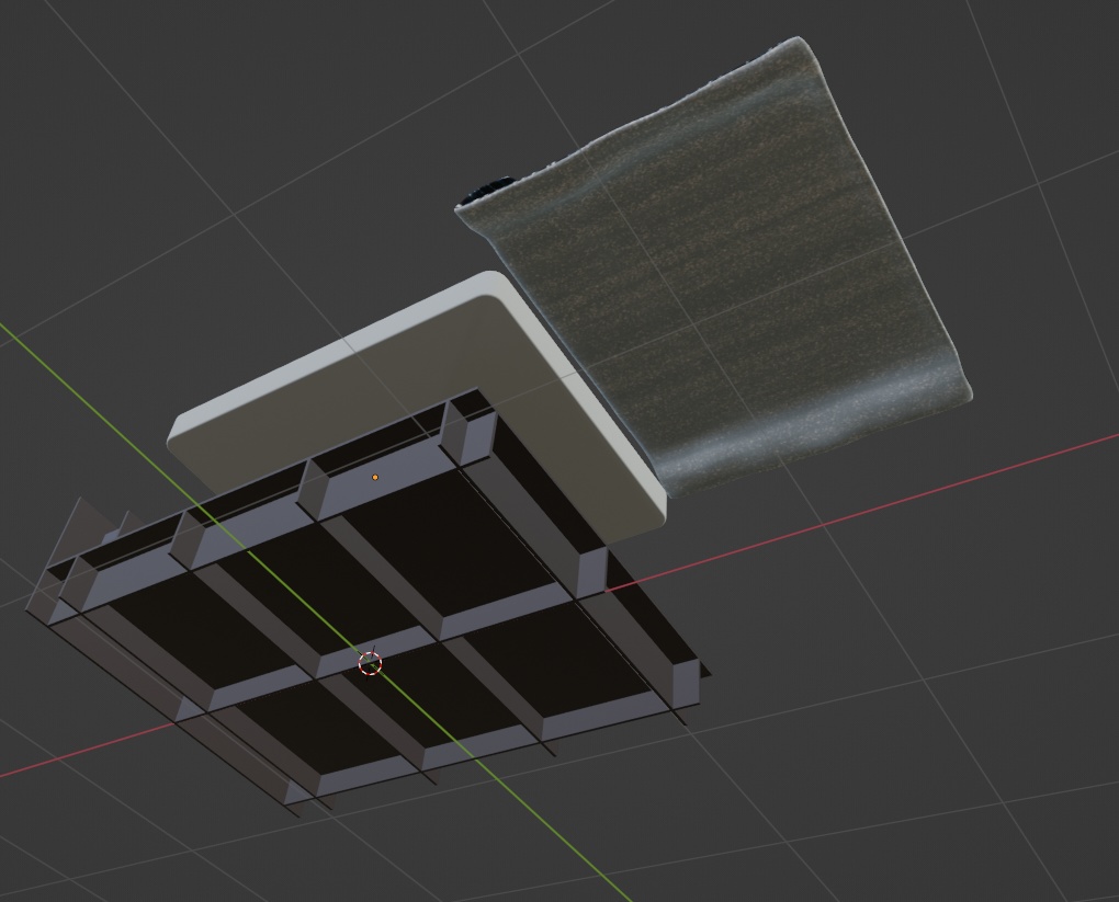 【商用可】クイーンサイズベッド(FBXファイル)(クリスタ素材)