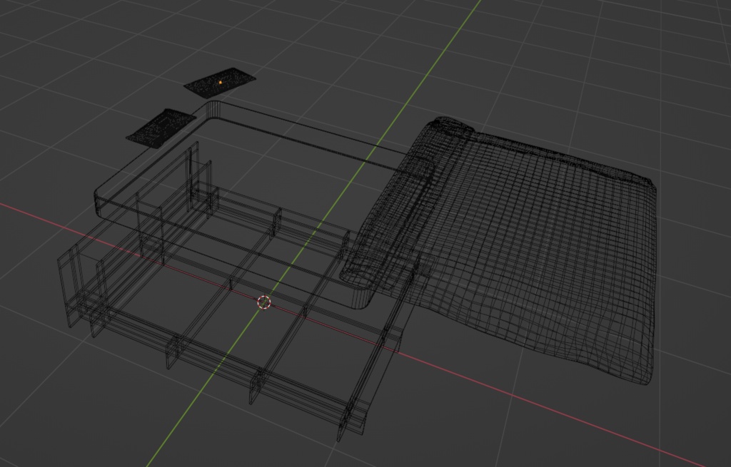 【商用可】クイーンサイズベッド(FBXファイル)(クリスタ素材)