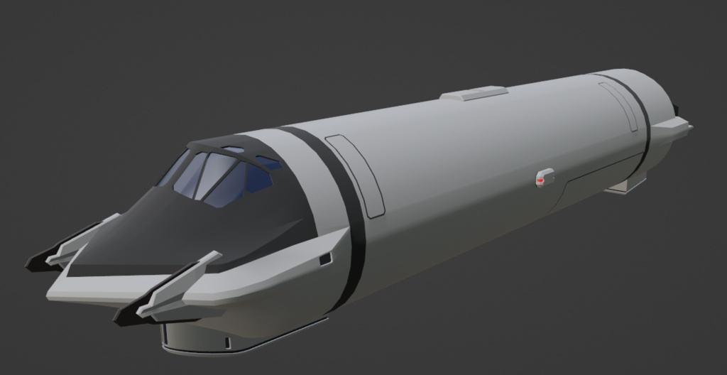 【条件付き商用可】RI905型星間旅客船
