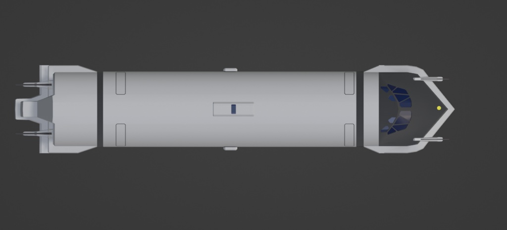 【条件付き商用可】RI905型星間旅客船