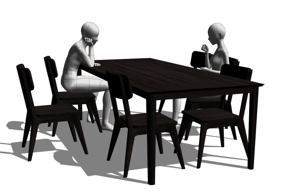 【商用可】ダイニングテーブルセット02