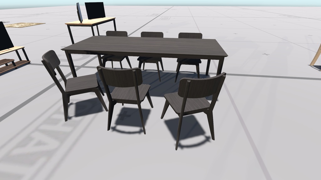 【商用可】ダイニングテーブルセット02