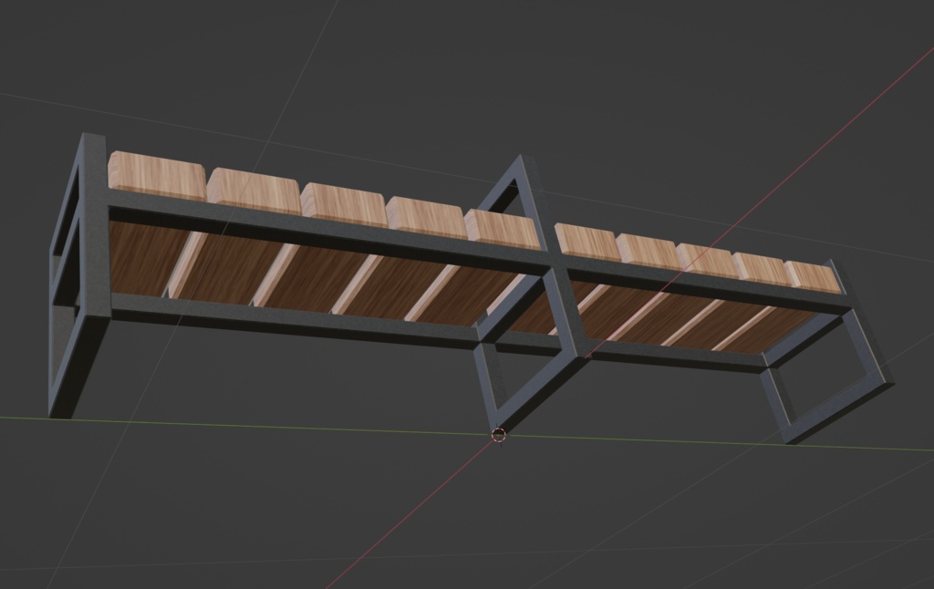 【商用可】金属フレームベンチ