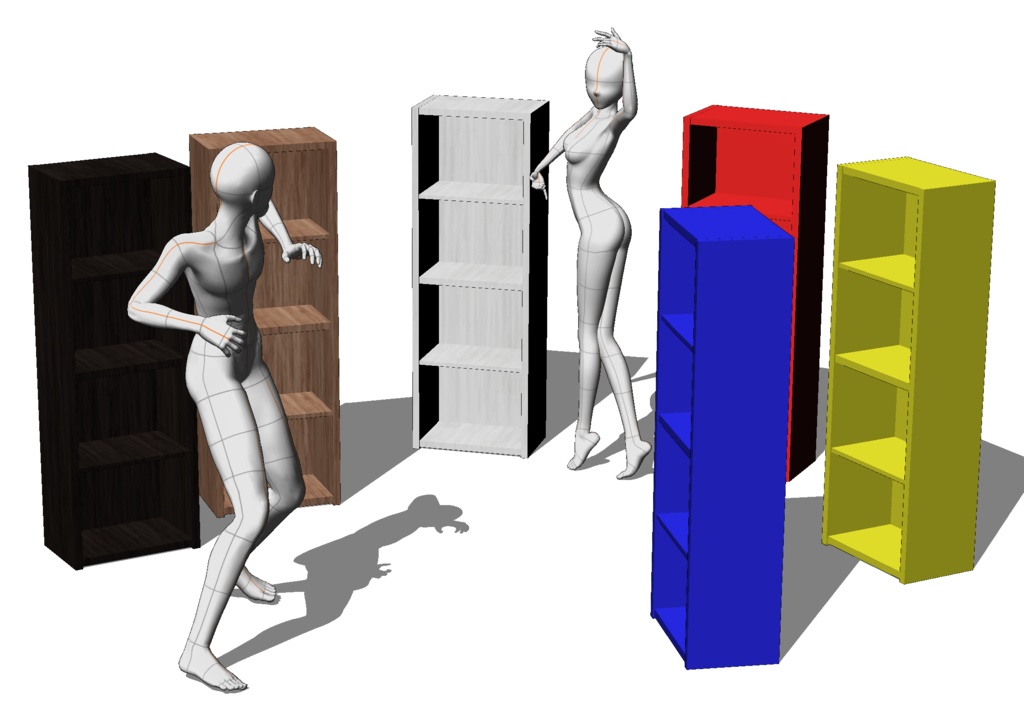 【商用可】カラーボックス6種