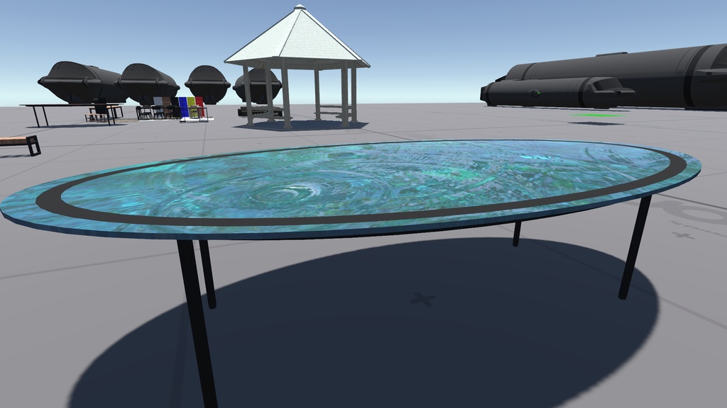 【商用可】水面のテーブル(ハイテーブル003)