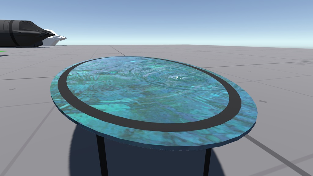 【商用可】水面のテーブル(ハイテーブル003)