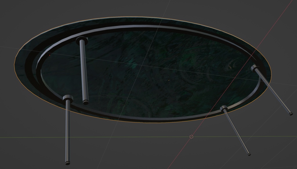 【商用可】水面のテーブル(ハイテーブル003)