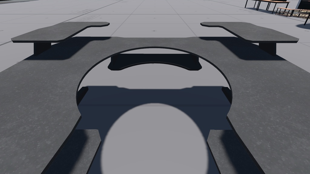 【商用可】コの字デスク001