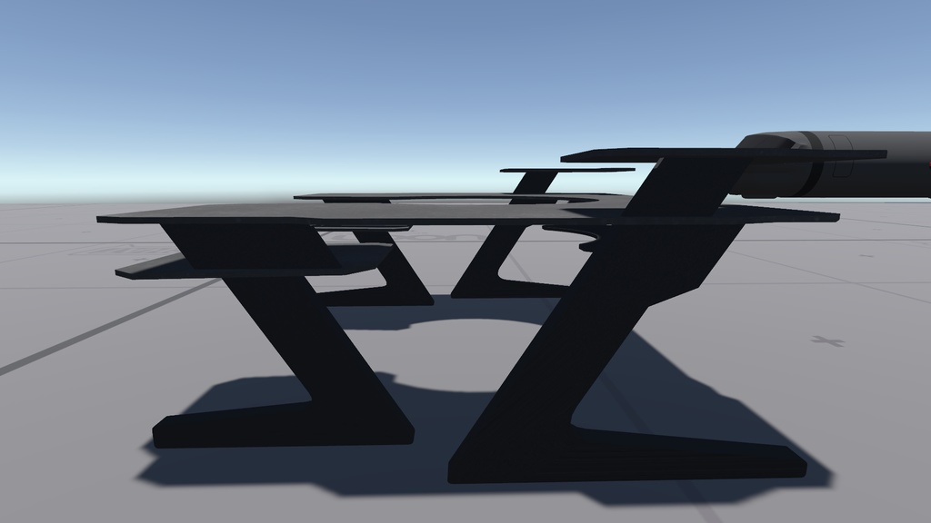 【商用可】コの字デスク001