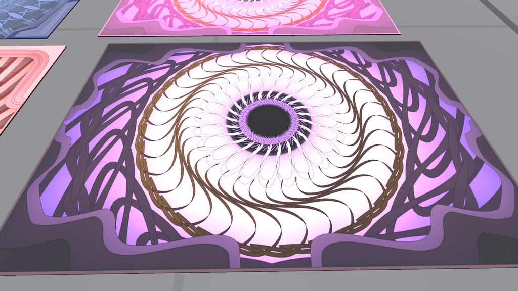 【商用可】カーペット002 4種【メダリオンデザイン】