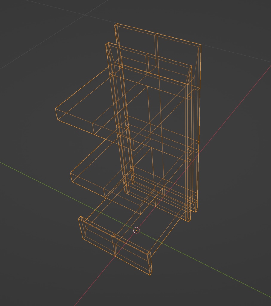 【商用可】ベッドサイドテーブル001(FBXファイル)(クリスタ素材)(VRC素材)