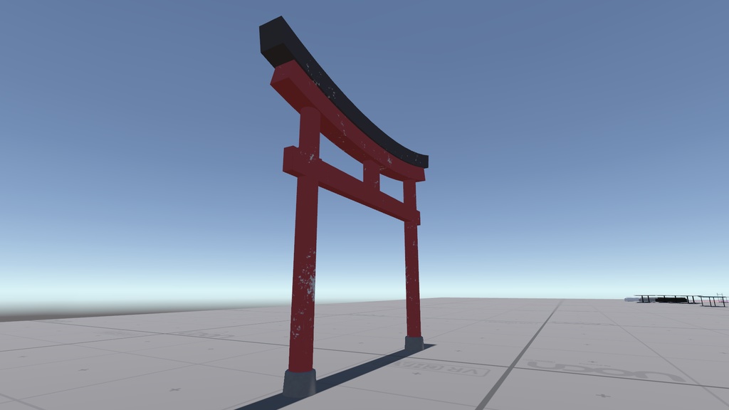 【商用可】鳥居001(FBXファイル)(クリスタ素材)(VRC素材)