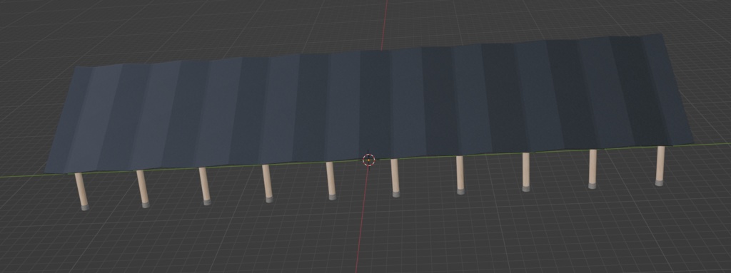 【商用可】マーケットホール001(FBXファイル)(クリスタ素材)(Unity素材)