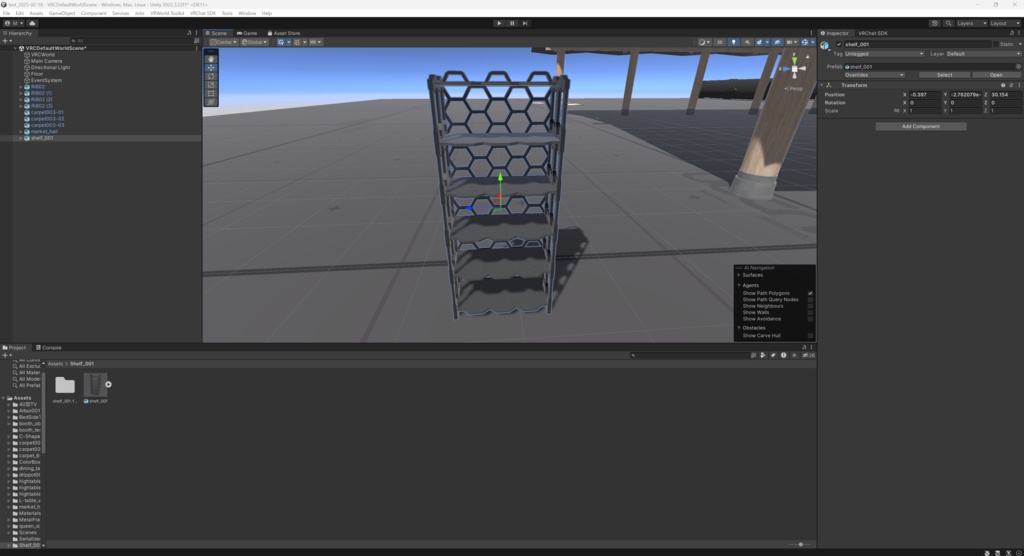 【商用可】棚001(FBXファイル)(クリスタ素材)(Unity素材)