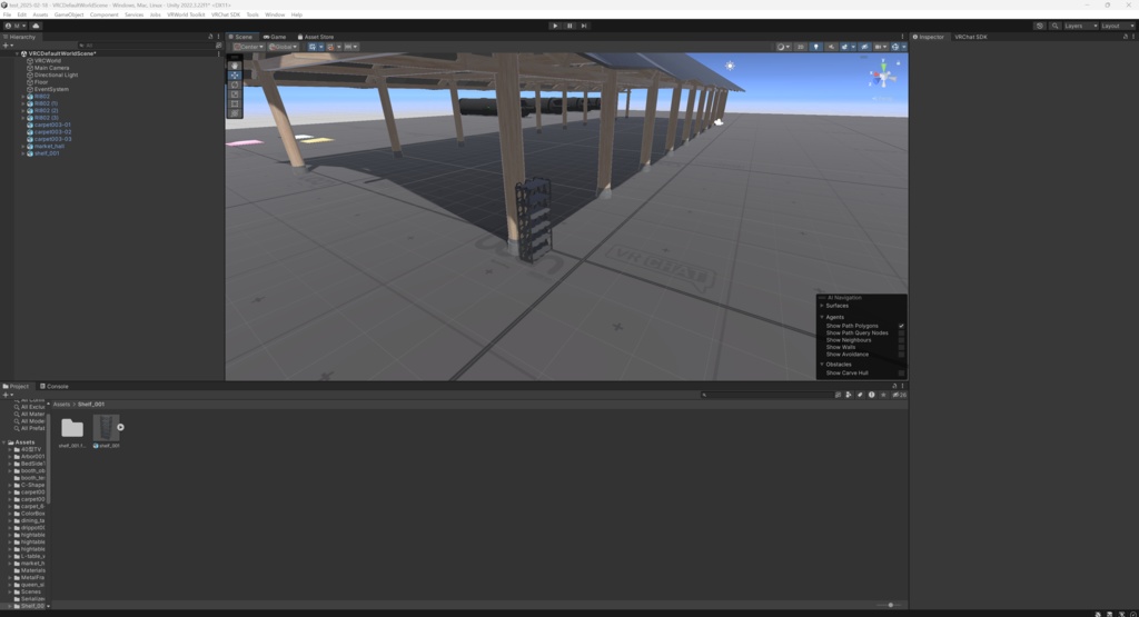 【商用可】棚001(FBXファイル)(クリスタ素材)(Unity素材)