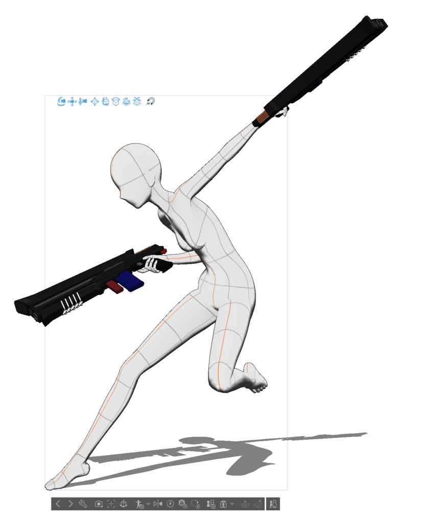 【商用可】強化人間向けハンドガン