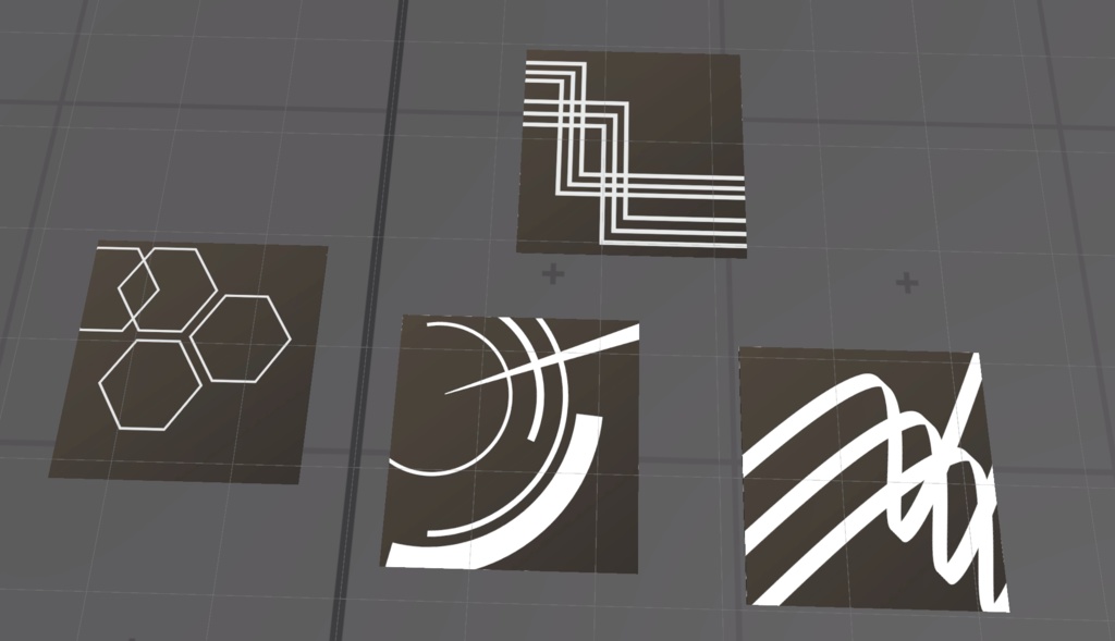 【商用可】カーペット004 4種(FBXファイル)(クリスタ素材)(Unity素材)