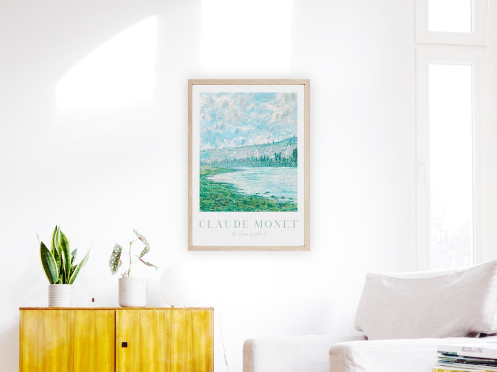 クロードモネ絵画ポスター The Seine at Vétheuil