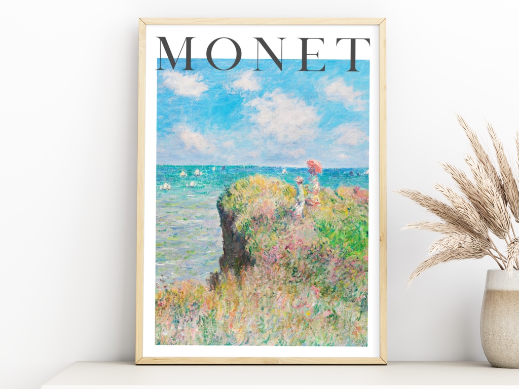 クロード モネ 絵画アートポスター 名画ポスター おしゃれインテリア 壁掛けインテリア Evermore Art Gallery Booth