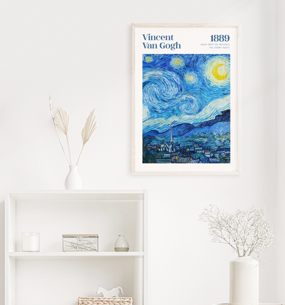 ゴッホ 星月夜 The Starry Night アートポスター インテリアアート 有名絵画ポスター