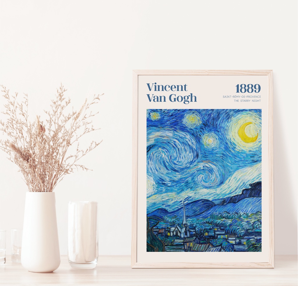 ゴッホ 星月夜 The Starry Night アートポスター インテリアアート 有名絵画ポスター
