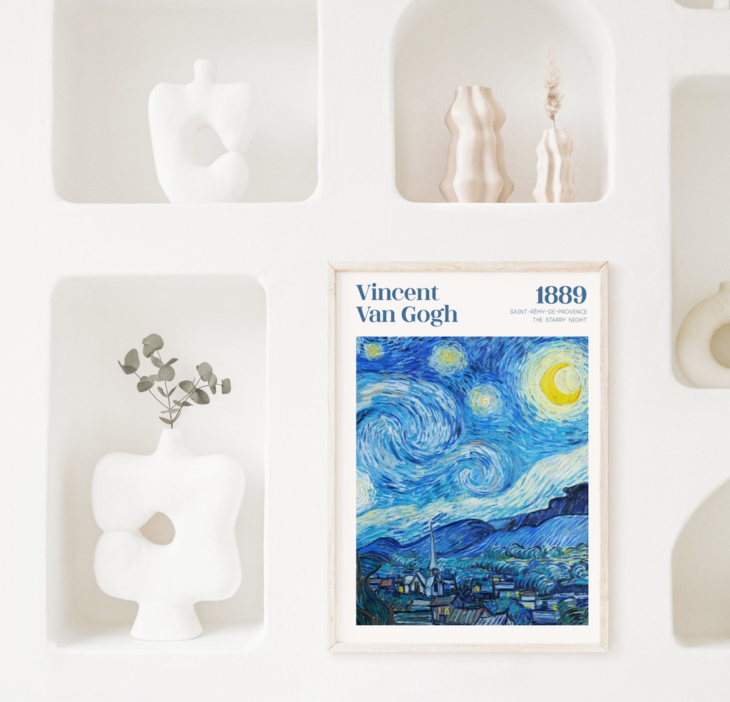 ゴッホ 星月夜 The Starry Night アートポスター インテリアアート 有名絵画ポスター