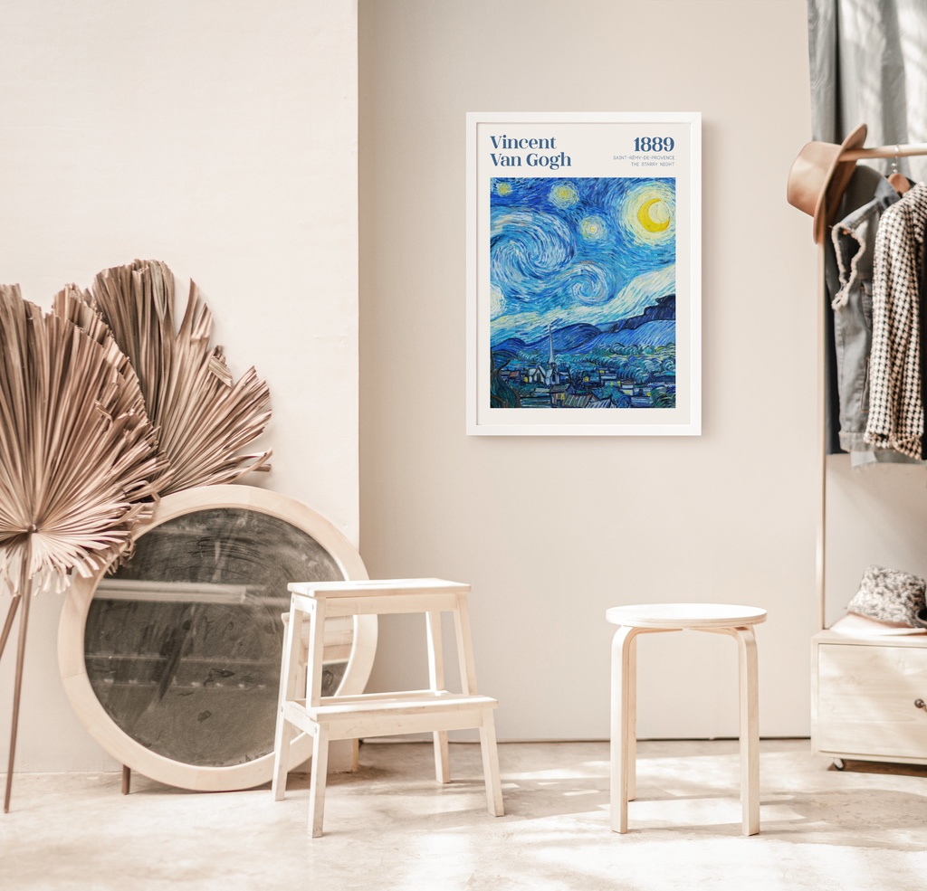 ゴッホ 星月夜 The Starry Night アートポスター インテリアアート 有名絵画ポスター