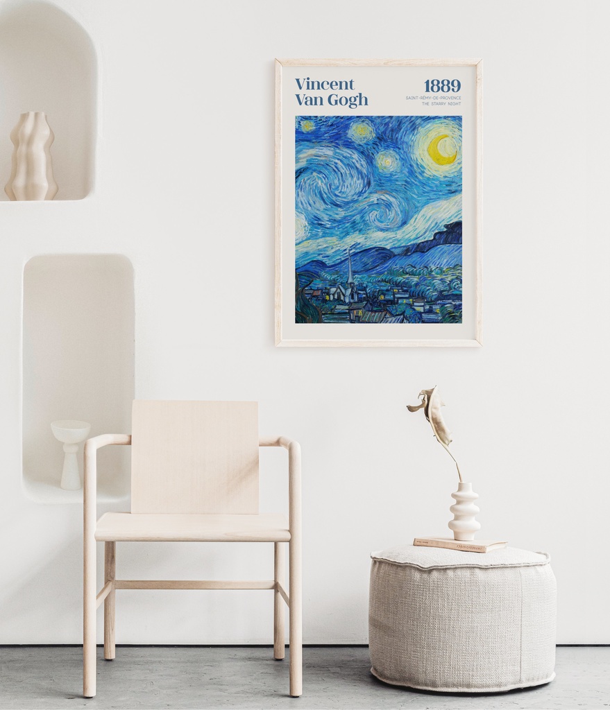 ゴッホ 星月夜 The Starry Night アートポスター インテリアアート 有名絵画ポスター