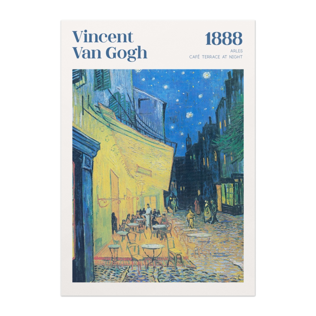 ゴッホ 夜のカフェテラス Cafe Terrace at Night アートポスター インテリアアート 有名絵画