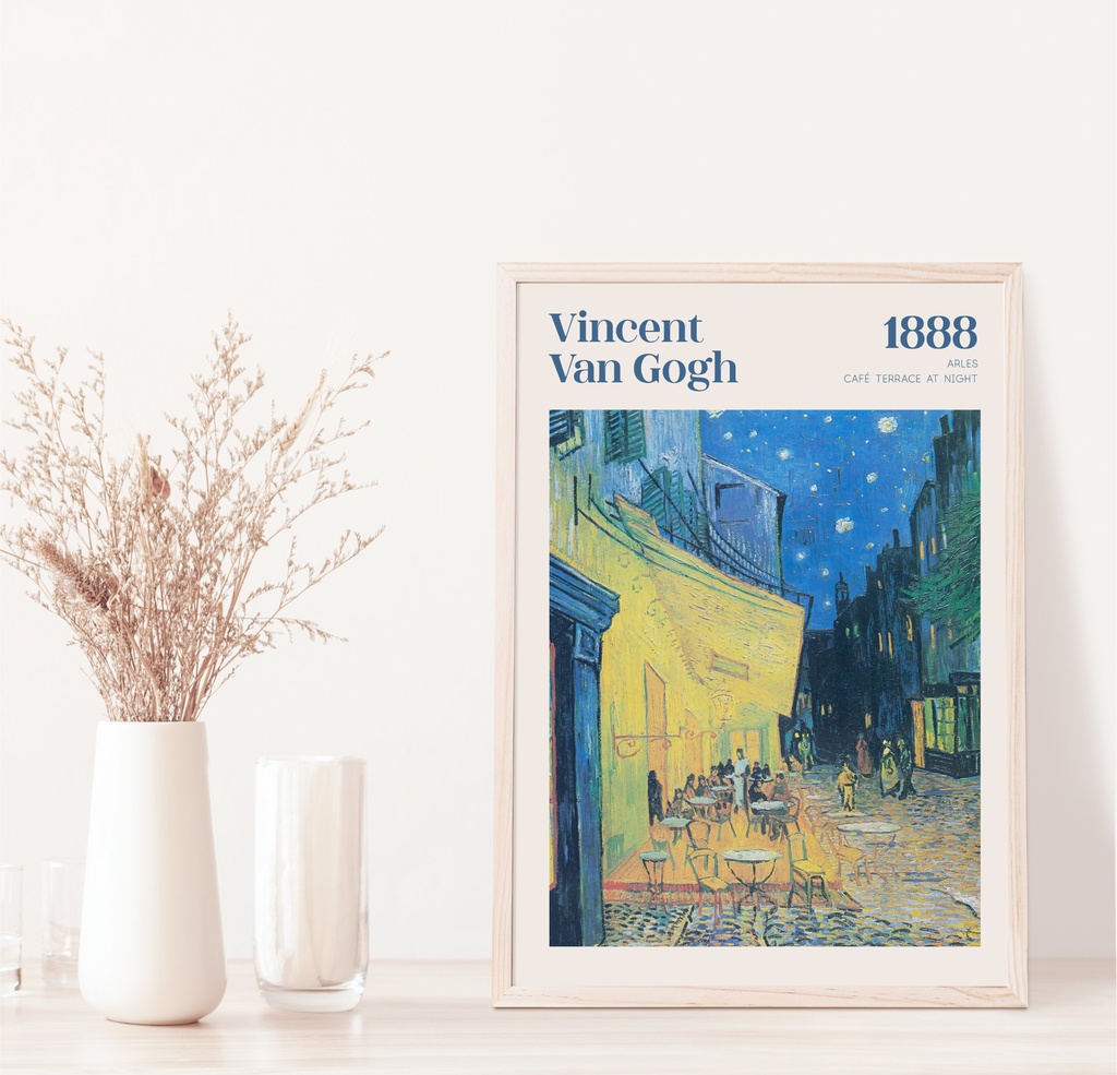 ゴッホ 夜のカフェテラス Cafe Terrace at Night アートポスター インテリアアート 有名絵画