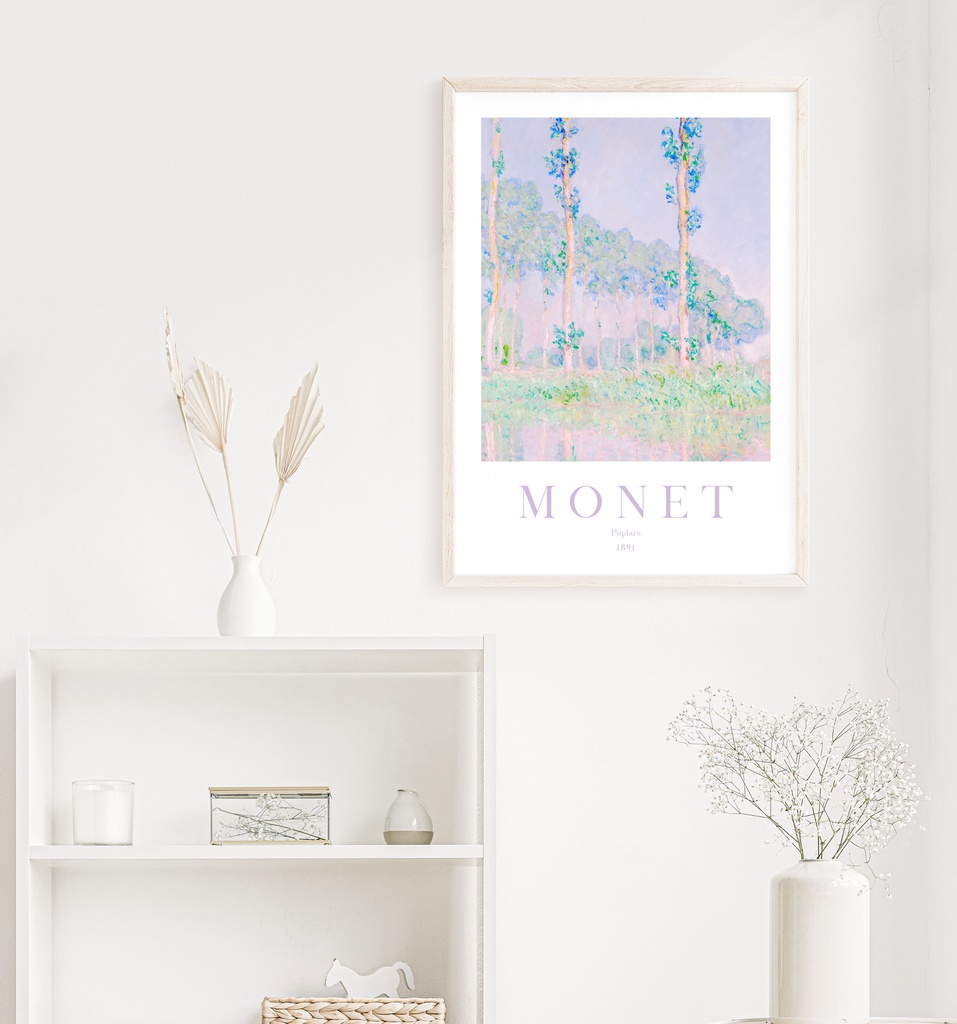 クロード・モネ "ポプラ" アートポスター インテリアアート 有名絵画ポスター