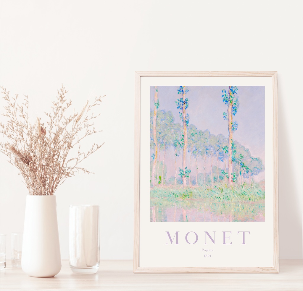 クロード・モネ "ポプラ" アートポスター インテリアアート 有名絵画ポスター