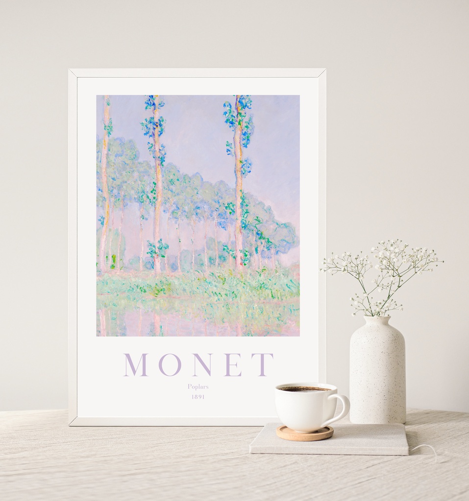 クロード・モネ "ポプラ" アートポスター インテリアアート 有名絵画ポスター