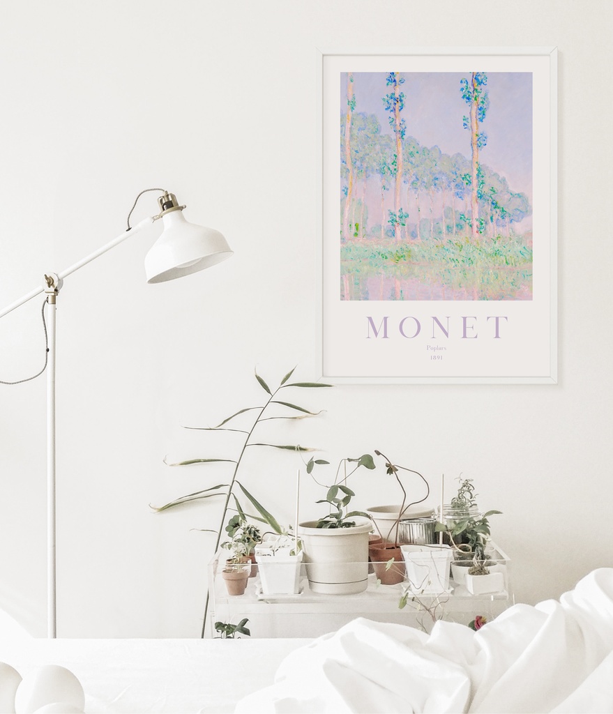 クロード・モネ "ポプラ" アートポスター インテリアアート 有名絵画ポスター
