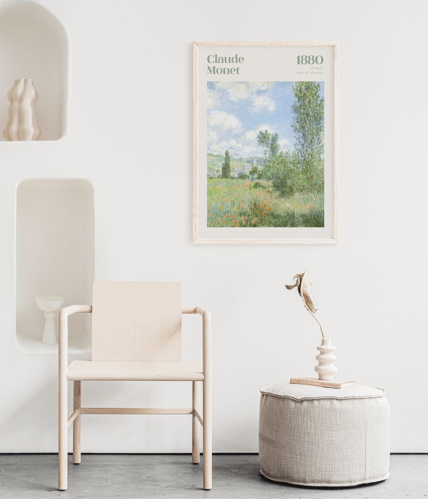 クロード・モネ絵画ポスター View of Vétheuil |おしゃれポスター|海外ポスター|インテリアアート|風景画