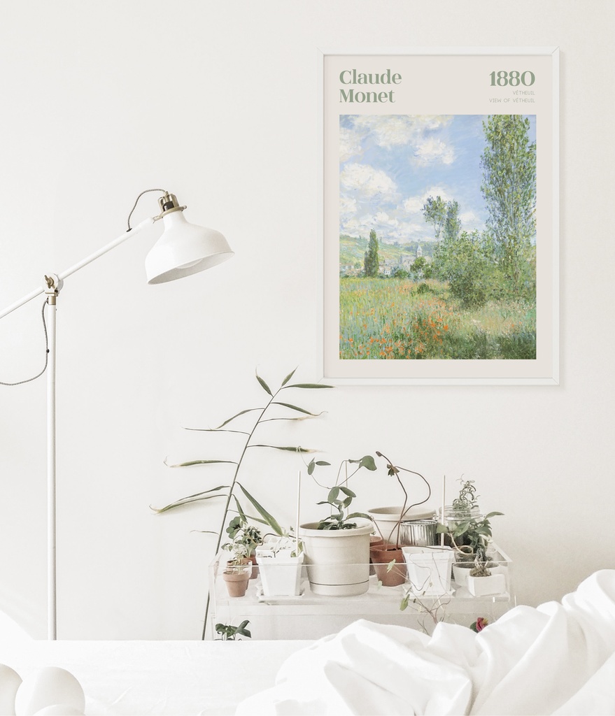 クロード・モネ絵画ポスター View of Vétheuil |おしゃれポスター|海外ポスター|インテリアアート|風景画