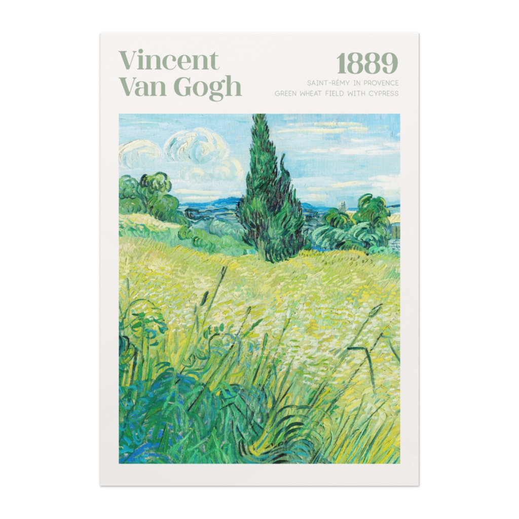 ゴッホ アートポスター インテリアアート 有名絵画 風景画 緑