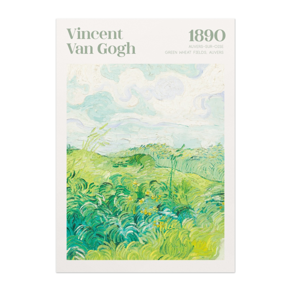 ゴッホ アートポスター インテリアアート 有名絵画 風景画 緑