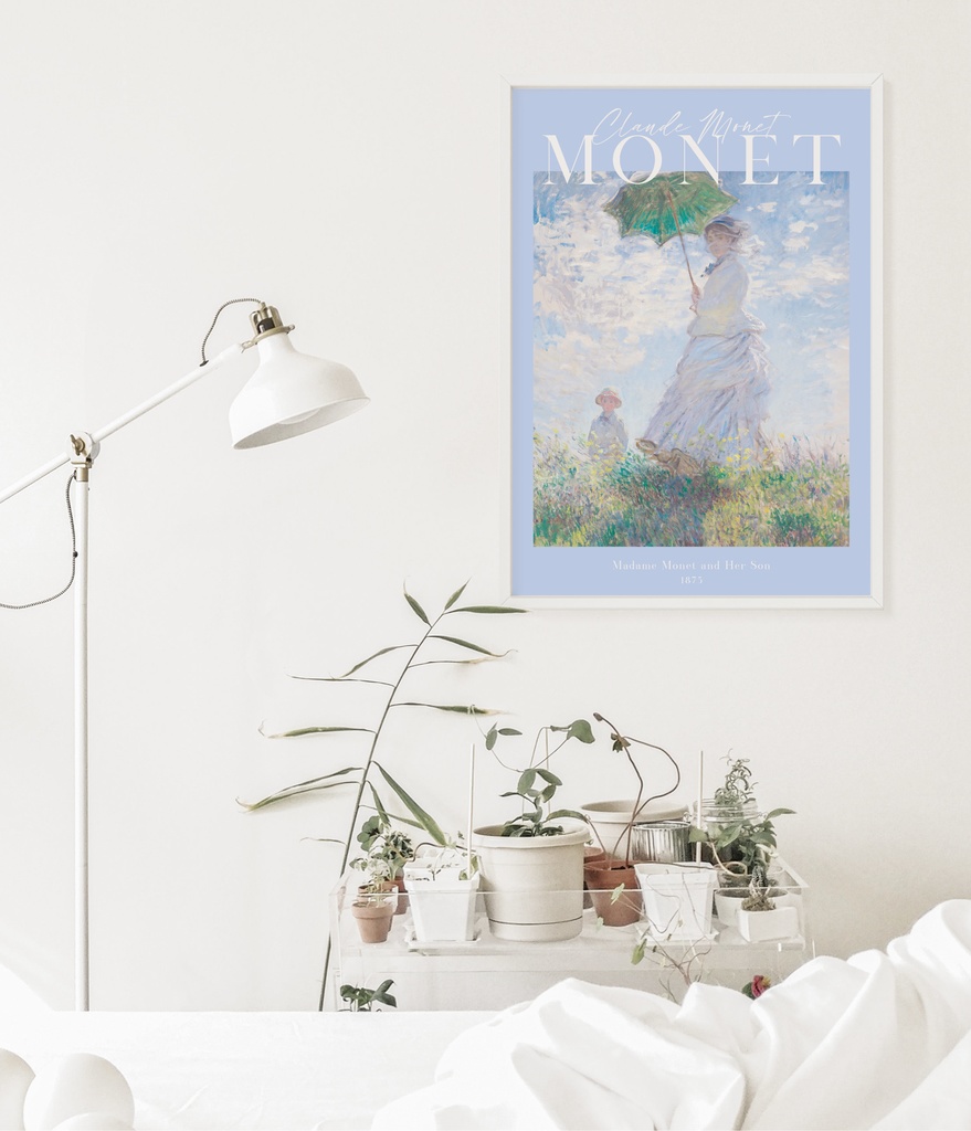 クロード・モネ「散歩、日傘をさす女性」 |おしゃれポスター|海外ポスター|インテリアアート|風景画