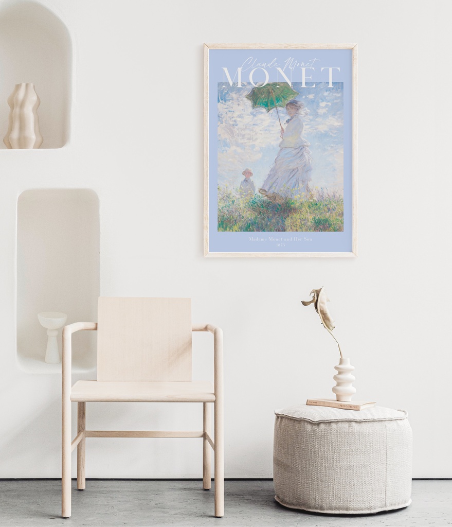 クロード・モネ「散歩、日傘をさす女性」 |おしゃれポスター|海外ポスター|インテリアアート|風景画